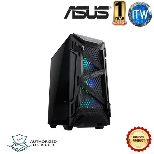 [ASUS TUF Gaming GT301] ASUS TUF Gaming GT301 ATX Mid-Tower Tempered Glass Panel Compact  PC Case