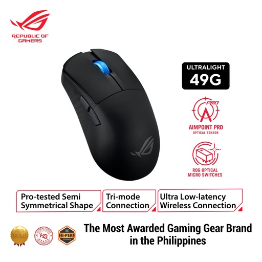 [P716 ROG HARPE ACE MINI (BLACK)] ASUS Wireless Gaming Mouse P716 ROG Harpe Ace Mini Ultralight (Black)