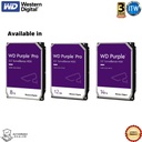Western Digital WD Purple Pro Surveillance Internal Hard Drive HDD - 8TB / 12TB / 14TB