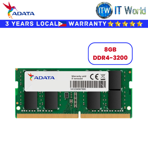 [AD4S32008G22-SGN] Adata DDR4 RAM Premier 8GB (1x8GB) 3200Mhz SO-DIMM Memory Module (AD4S32008G22-SGN)