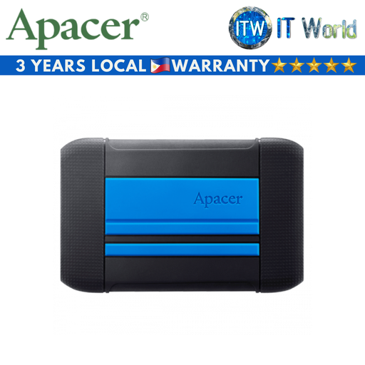 [AP2TBAC633U-1] Apacer AC633 2TB USB 3.1 Gen 1 Blue External HDD (AP2TBAC633U-1)