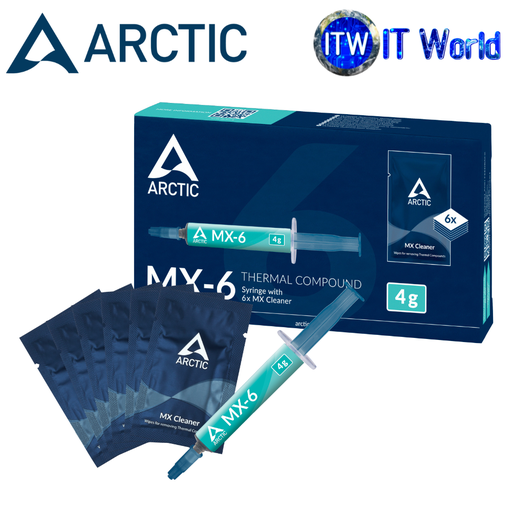 [ACTCP00084A] Arctic Thermal Paste MX-6 4g with MX Cleaner Ultimate Performance (ACTCP00084A)