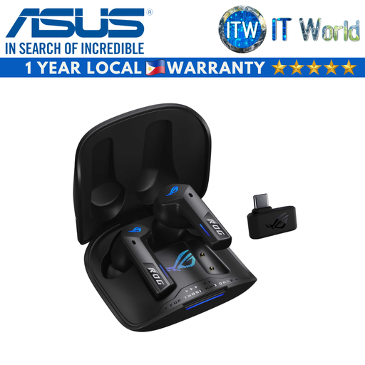 [R55ES ROG CETRA TWS SPEEDNOVA] Asus Earbuds Earphones ROG Cetra True Wireless SpeedNova (Black)