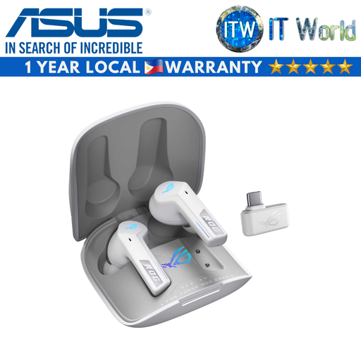 [R55ES ROG CETRA TWS SPEEDNOVA WHITE] Asus Earbuds Earphones ROG Cetra True Wireless SpeedNova (White)