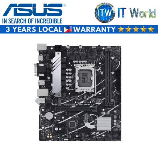 [PRIME B760M-K D4] Asus Prime B760M-K micro-ATX LGA1700 DDR4 Motherboard