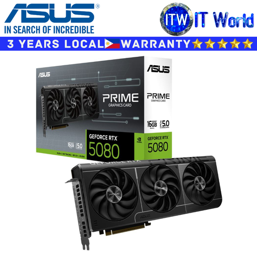 [PRIME-RTX5080-16G] Asus RTX 5080 16GB GDDR7 Prime Geforce Graphic Card (PRIME-RTX5080-16G)