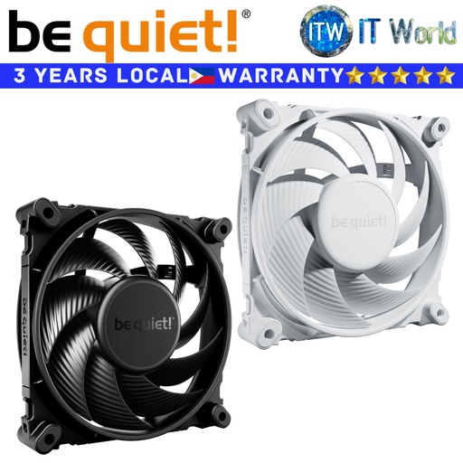 [BL114 White] Itw | Be Quiet! PC Fan Silent Wings 4 120mm PWM Fluid Dynamic Bearing (Black | White) (White)