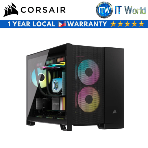 [CS-CC-9011263-WW] CORSAIR 2500D AIRFLOW Mid-Tower Dual Chamber mATX PC Case Black (CS-CC-9011263-WW)