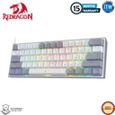 Redragon K617 FIZZ 60%, 61Keys Wired RGB Mechanical Gaming Keyboard w/ White&Grey Mixed-Color Keycaps