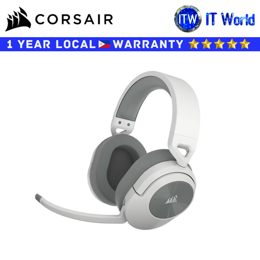 [CS-CA-9011281-AP] Corsair HS55 Wireless 2.4GHZ BT 5.2 Dolby Audio 7.1 Wireless Gaming Headset - White (AP)