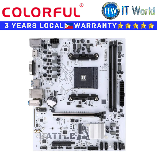 [B550M-T PRO V14 WHITE] Colorful Motherboard Battle-AX c PRO V14 White micro-ATX AM4 DDR4