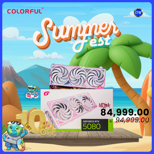 [IGAME-GEFORCE-RTX-5080-ULTRA-W-OC-16GB-V] Colorful iGame RTX 5080 Ultra W OC 16GB GPU - GDDR7 / 256bit / 30Gbps / 16pin Graphics Card 