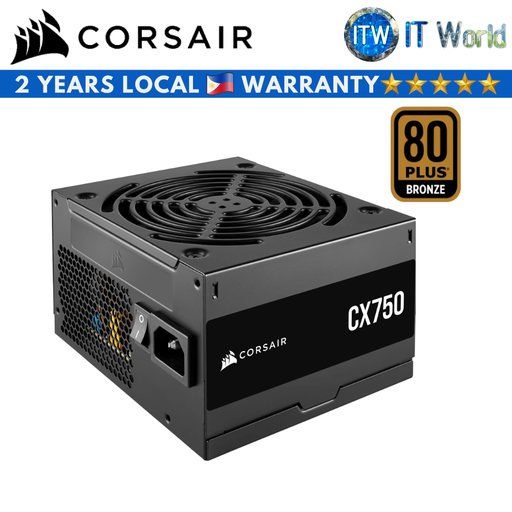 [CS-CP-9020279-NA] Corsair CX750 750W 80+ Bronze Non-Modular Power Supply Unit (CS-CP-9020279-NA)