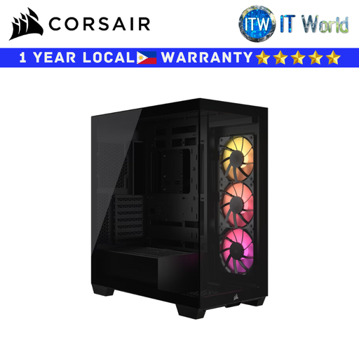 [CS-CC-9011278-WW] Corsair Computer Case 3500X ARGB Mid-Tower Tempered Glass (Black)