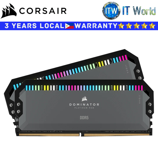 [CMT32GX5M2B5200Z40] Corsair DDR5 RAM 32GB (2x16GB) Dominator Platinum RGB Desktop Memory (CMT32GX5M2B5200Z40)