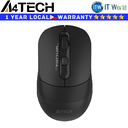 A4tech FB10C - Dual Mode Rechargeable, Bluetooth mode and 2.4GHz Wireless Mouse (Stone Black)