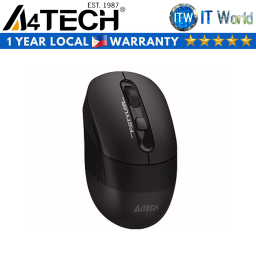 [FB10C Stone Black] A4tech FB10C - Dual Mode Rechargeable, Bluetooth mode and 2.4GHz Wireless Mouse (Stone Black) (Stone Black)