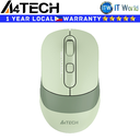 A4tech FB10C - Dual Mode Rechargeable, Bluetooth mode and 2.4GHz Wireless Mouse (Matcha Green)