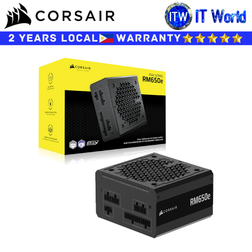 [CS-CP-9020302-NA] Corsair PSU 650W Power Supply Unit RM650e 80+ Gold ATX Fully Modular (CS-CP-9020302-NA)