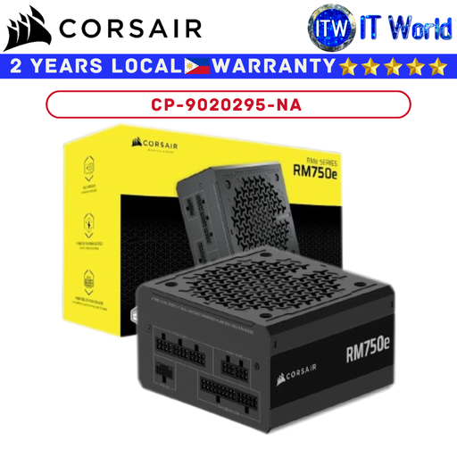 [CS-CP-9020295-NA] Corsair PSU 750W Power Supply Unit RMe Series RM750e 80+ Gold Fully Modular Low-Noise ATX (CP-9020295-NA)