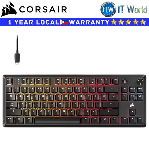 [CS-CH-911911E-NA] Corsair Wired Mechanical Gaming Keyboard K70 Core TKL RGB Black MLX Switch (CS-CH-911911E-NA)