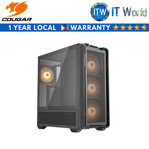 [CAS-CGR-MX600-RGB-BK] Cougar MX600 RGB Mesh Full-Tower Tempered Glass Gaming PC Case (Black)