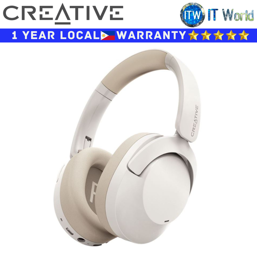 [EF1140_CR] Creative Bluetooth Headphones Zen Hybrid 2 Over-Ear Wireless with Hybrid ANC (Cream)