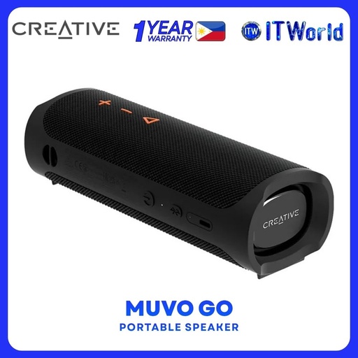 [MF8405-BLACK] Creative Muvo Go Portable Waterproof Bluetooth 5.3 Speaker