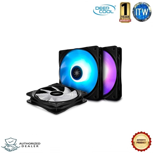 [DeepCool DP-FRGB-RF120-3C] DEEPCOOL DP-FRGB-RF120-3C RF 120-3 in 1 RGB Fans
