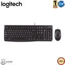 Logitech MK120 Corded Keyboard and Mouse Plug-and-Play USB Combo