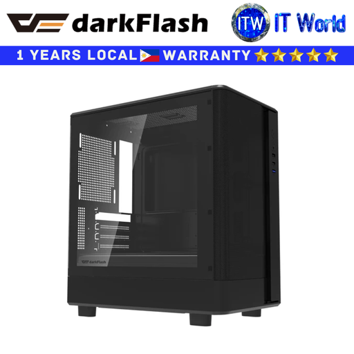 [DB330M MESH (BLACK)] Darkflash Computer PC Case DB330M Mesh Luxury MATX (Black)