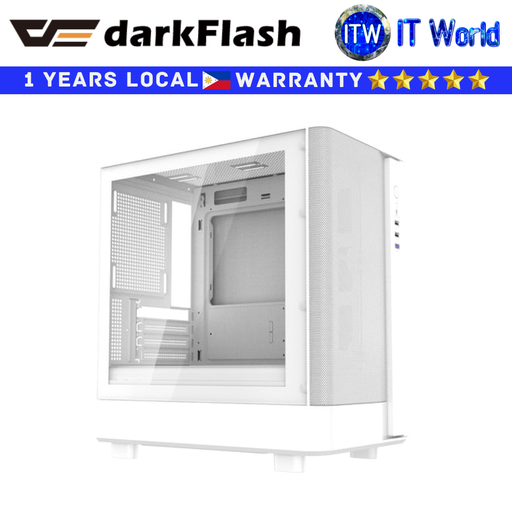 [DB330M MESH (WHITE)] Darkflash Computer PC Case DB330M Mesh Luxury MATX (White)