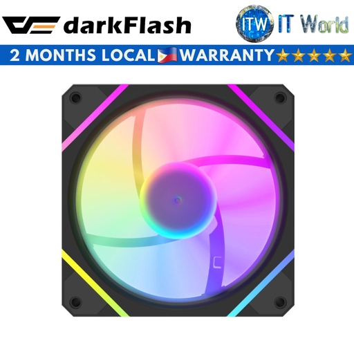 [Darkflash DM12F Single Fan Black] Darkflash DM12F ARGB Single Cooling Fan (Black)