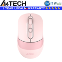 A4tech FB10C - Dual Mode Rechargeable, Bluetooth mode and 2.4GHz Wireless Mouse (Baby Pink)