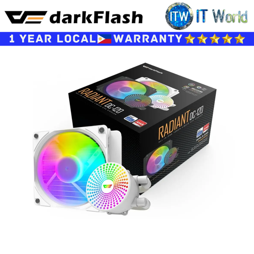 [DC120 White] Darkflash Radiant DC-120 All-in-One Liquid CPU Cooler (White)