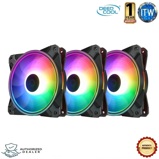 [DeepCool CF120 PLUS] DeepCool CF120 PLUS 120MM A-RGB 3 in 1 Pack Case Fan