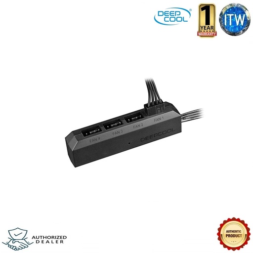 [DeepCool FH-04 (DP-F04PWM-HUB)] DeepCool FH-04 4-Port Fan Hub (DP-F04PWM-HUB) Supports Fan with 3Pin/4Pin