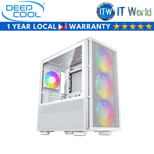 [R-CH560-WHAPE4-G-1] Deepcool CH560 High Airflow Tempered Glass PC Case (White)