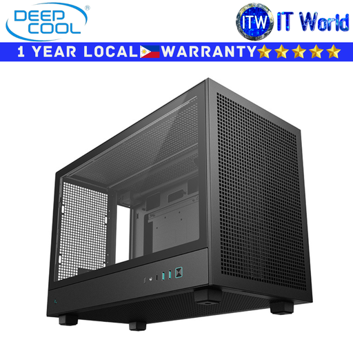 [R-CH260-BKNGM0-G-1] Deepcool Computer PC Case CH260 High Airflow microATX  Compact Tempered Glass Black (R-CH260-BKNGM0-G-1)