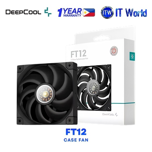 [R-FT12-BKWPN1-G] Deepcool FT12 120mm Performance Fluid Dynamic Bearing Single Fan Black R-FT12-BKWPN1-G