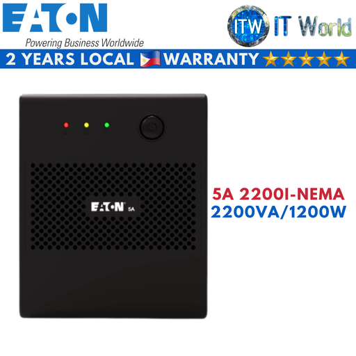 [5A 2200I-NEMA] Eaton 5A 2200I-NEMA 2200VA/1200W Tower Single-Phase Line Interactive UPS