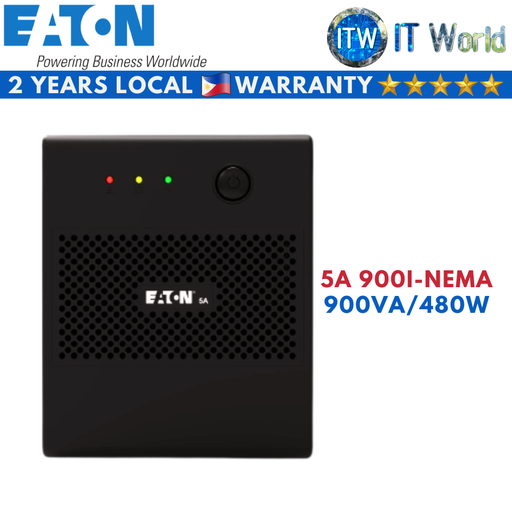 [5A 900I-NEMA] Eaton 5A 900I-NEMA 900VA/480W Tower Single-Phase Line Interactive UPS