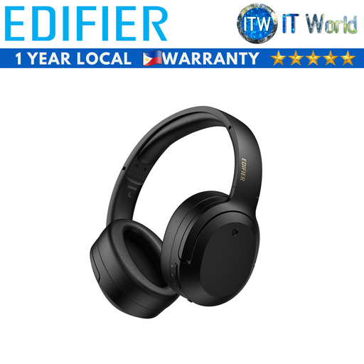 [W820NB Plus (Black)] Edifier W820NB Plus | Active Noise Cancelling Bluetooth Stereo Headphones (Black)