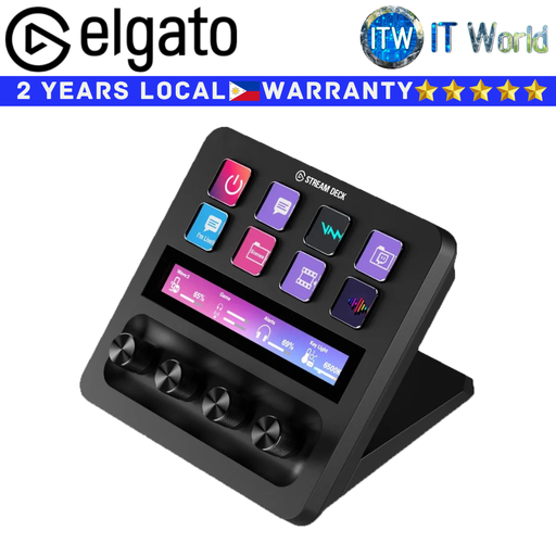 [EL-10GBD9901] Elgato Controller Stream Deck+ Tech with Customizable LCD keys (Black)