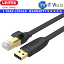 Unitek 1.8METERS USB 2.0 to RJ45 Console Rollover Flat Cable (Y-SP02001B)