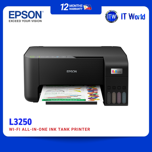 [L3250] Epson EcoTank L3250 A4 Wi-Fi All-in-One Ink Tank Printer | itw