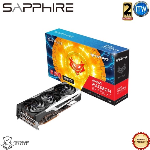 [SPR-11318-01-20G] SAPPHIRE NITRO+ Radeon RX 6750 XT 12GB GDDR6 PCI Express 4.0 ATX Graphic Card (SPR-11318-01-20G)