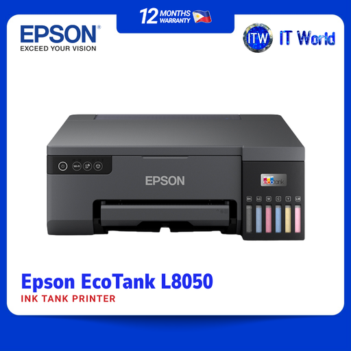 [L8050] Epson EcoTank L8050 Ink Tank Printer | High-Quality Photo / PVC / CD Printing / Wi-Fi | itw