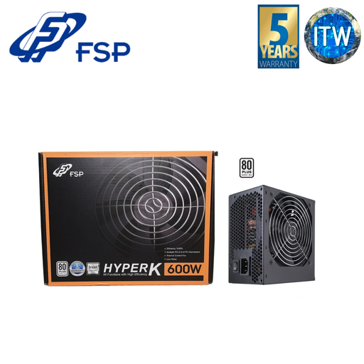 [FSP HYPER K 600W] FSP HYPER K 600W 80+ White HP600S Power Supply Unit