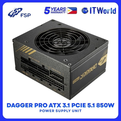 [SDA2-850GEN5] FSP Dagger Pro 850W ATX 3.1 PCIe5.1 80+ Gold SFX Form Factor Power Supply Unit SDA2-850Gen5
